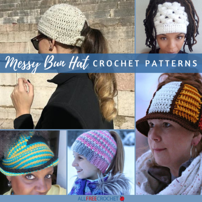 30 Free Messy Bun Hat Patterns