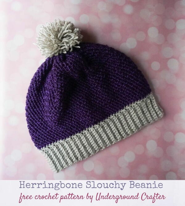 Herringbone Slouchy Beanie Herringbone Slouchy Beanie