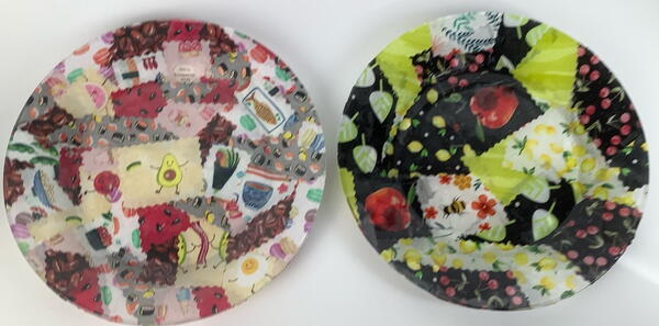 Cute Serving Places With Fabric Scraps Cute Serving Places With Fabric Scraps