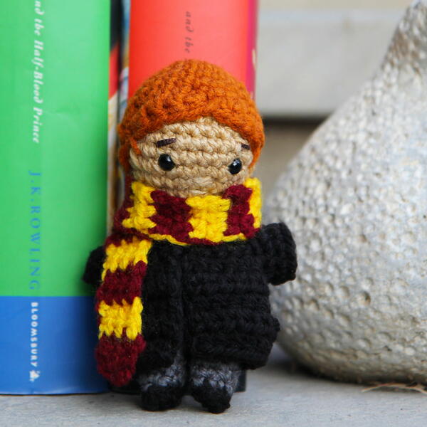 Ron Weasley Mini Crochet Doll Kozu Palm Pals Ron Weasley Mini Crochet Doll | Kozu Palm Pals