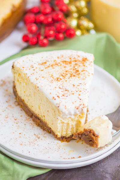 Eggnog Cheesecake Eggnog Cheesecake