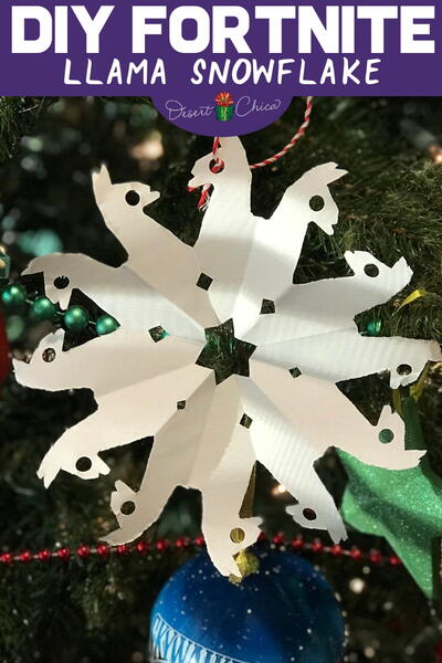 Diy Fortnite Llama Snowflakes Diy Fortnite Llama Snowflakes