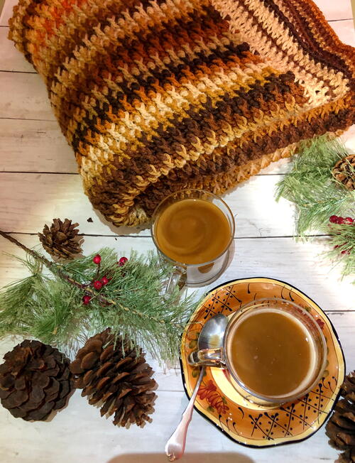 Latte Delight Crochet Blanket Latte Delight Crochet Blanket