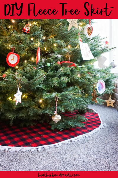 Diy Fleece Tree Skirt Diy Fleece Tree Skirt