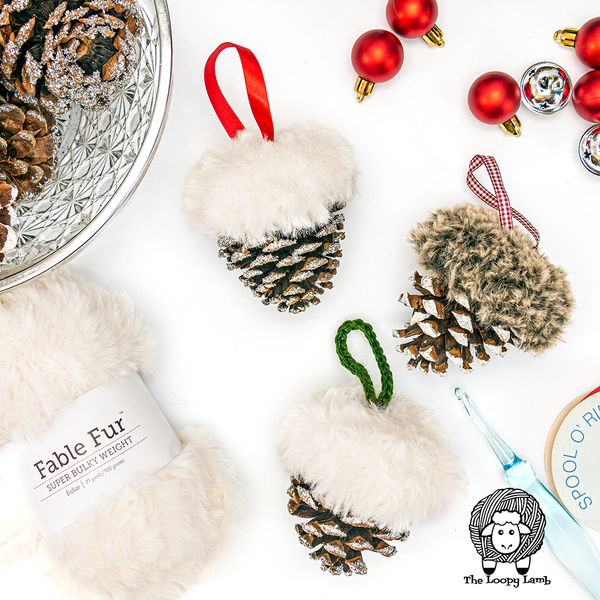 Snowy Pines Crochet Tree Ornament Snowy Pines Crochet Tree Ornament