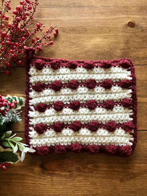 Frosted Cranberry Hot Pad Frosted Cranberry Hot Pad