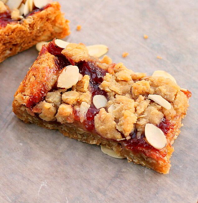 Cherry Oatmeal Almond Bars Cherry Oatmeal Almond Bars