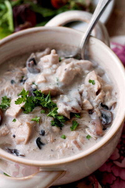 Creamy Mushroom Chicken Rice Soup Creamy Mushroom Chicken Rice Soup