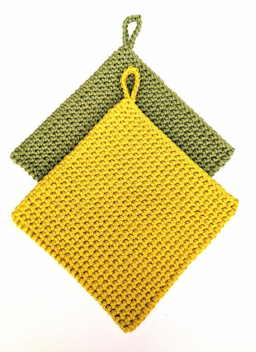 Crochet Thick Potholder Crochet Thick Potholder