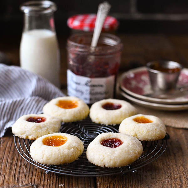 Jam Thumbprint Cookies Jam Thumbprint Cookies