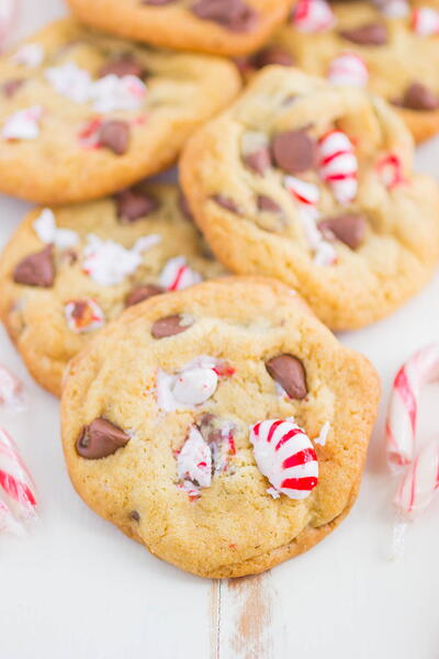 Peppermint Chocolate Chip Cookies Peppermint Chocolate Chip Cookies