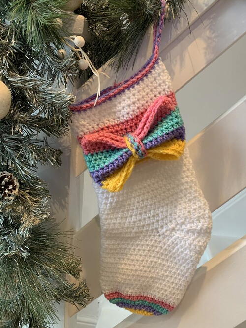 2020 Rainbow Christmas Stocking 