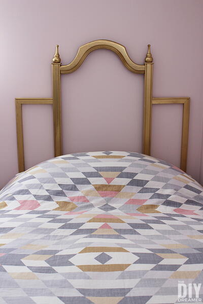 Upcycled Frame To Headboard Upcycled Frame To Headboard