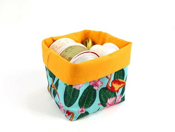 Diy Reversible Fabric Baskets Diy Reversible Fabric Baskets