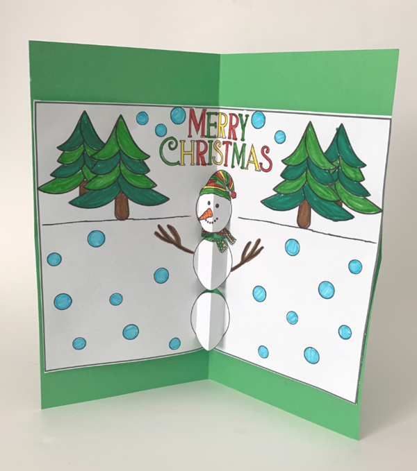 Pop Up Snowman Card Printable Pop Up Snowman Card Printable