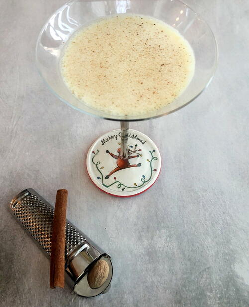 Boozy Eggnog Cocktail Boozy Eggnog Cocktail