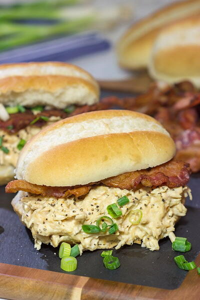 Slow Cooker Crack Chicken Sandwiches Slow Cooker Crack Chicken Sandwiches