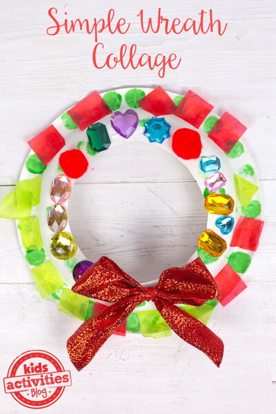 Christmas Craft For Kids Make A Wreath Christmas Craft For Kids Make A Wreath