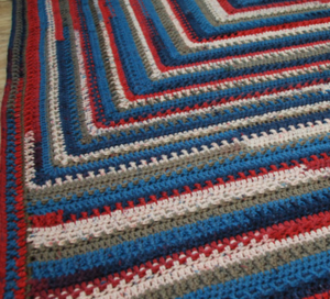 Patriotic Chunky Crochet Weighted Blanket