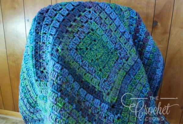 Modern Granny Crochet Weighted Blanket