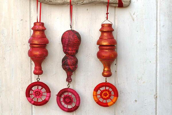 Repurposed Colorful Boho Ornaments Repurposed Colorful Boho Ornaments