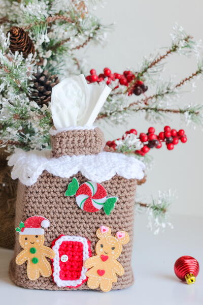 Gingerbread House Tissue Box Cover Gingerbread House Tissue Box Cover