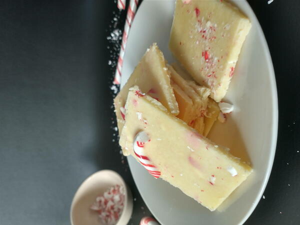 Dairy Free White Chocolate Peppermint Bark Dairy Free White Chocolate Peppermint Bark