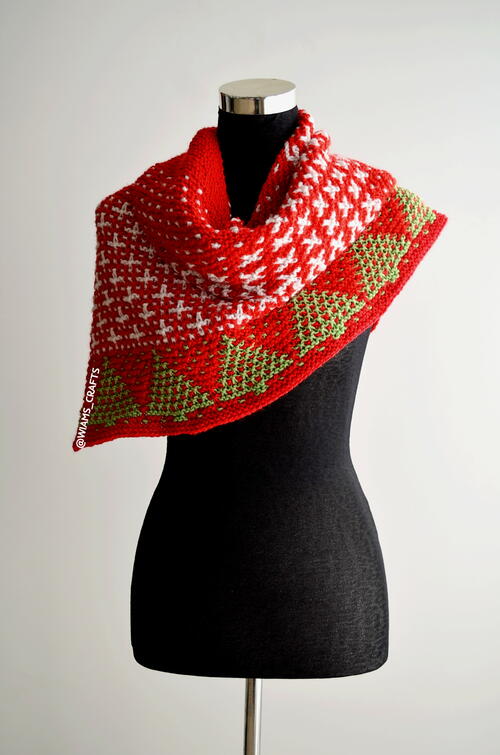 Christmas Snow Shawl Christmas Snow Shawl