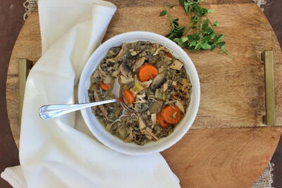 Hearty Turkey Wild Rice Soup Slow Cooker