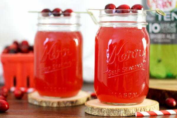 Cranberry Ginger Gin Fizz Cranberry Ginger Gin Fizz