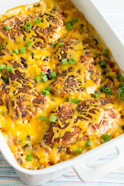 Tex-mex Chicken Rice Casserole Tex-mex Chicken & Rice Casserole