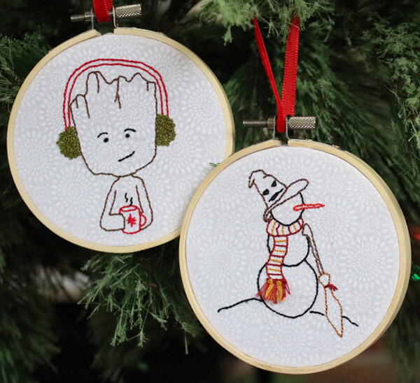 Mini Hoop Embroidery Ornaments Mini Hoop Embroidery Ornaments