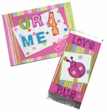 Valentine Card and Candy Wrap