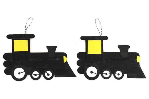 Popsicle Stick Polar Express Christmas Ornament Popsicle Stick Polar Express Christmas Ornament