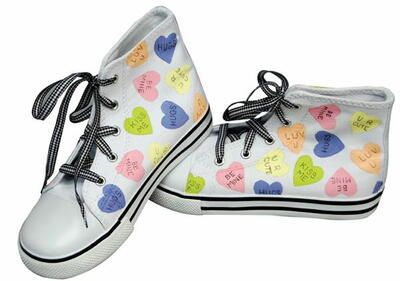 Words of Love Heart Shoes