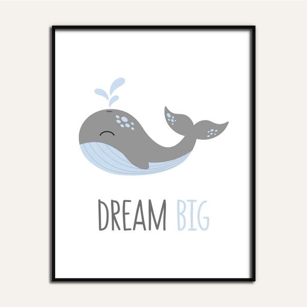 Whale Nursery Wall Art Whale Nursery Wall Art