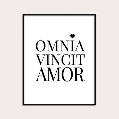 Omnia Vincit Amor Printable Quote