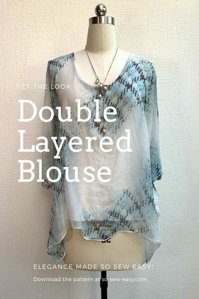 Double Layered Blouse Free Sewing Pattern And Tutorial Double Layered Blouse Free Sewing Pattern And Tutorial
