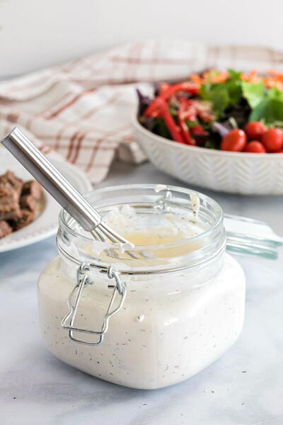 Homemade Sour Cream Salad Dressing Homemade Sour Cream Salad Dressing