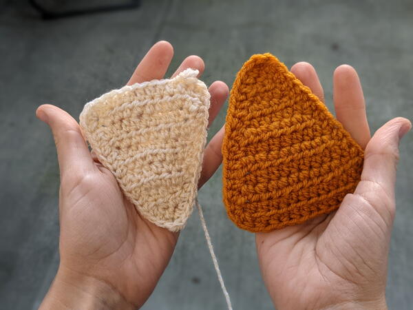 Crochet Equilateral Triangle Crochet Equilateral Triangle
