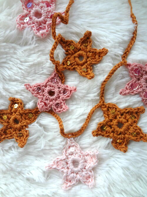 Crochet Star Garland Crochet Star Garland
