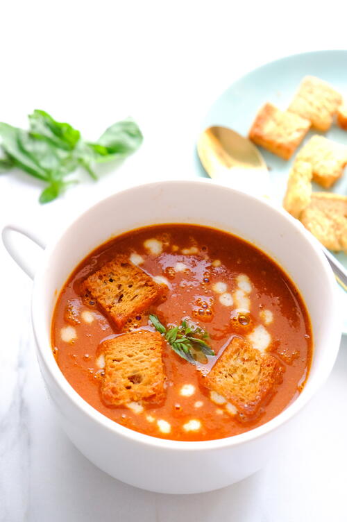 Roasted Tomato Basil Soup Roasted Tomato Basil Soup