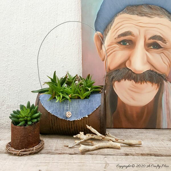 From Tin Can To Barrel Bag Planter From Tin Can To Barrel Bag Planter