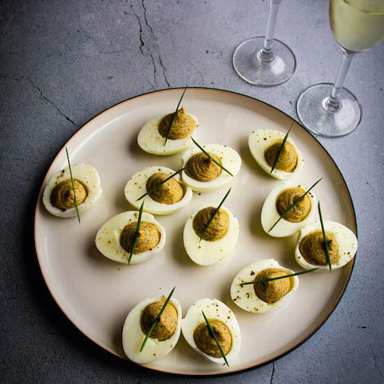 Truffled Deviled Eggs Truffled Deviled Eggs