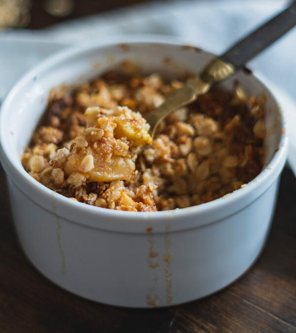 Pan Grilled Apple Crumble Crisp Pan Grilled Apple Crumble Crisp