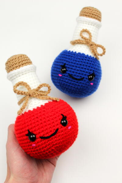 Crochet Health And Mana Potions Crochet Health And Mana Potions