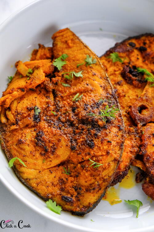 Chettinad Vanjaram Fish Fry Chettinad Vanjaram Fish Fry