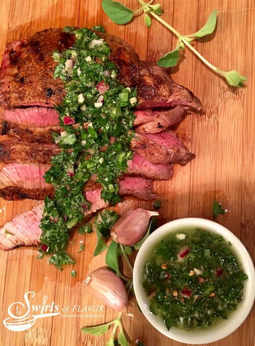 Steak With Chimichurri Sauce Steak With Chimichurri Sauce