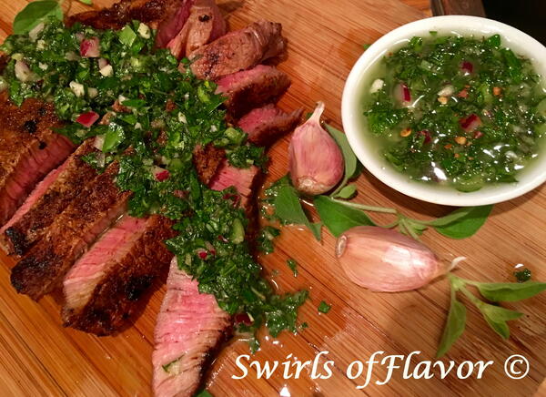 Steak With Chimichurri Sauce Steak With Chimichurri Sauce