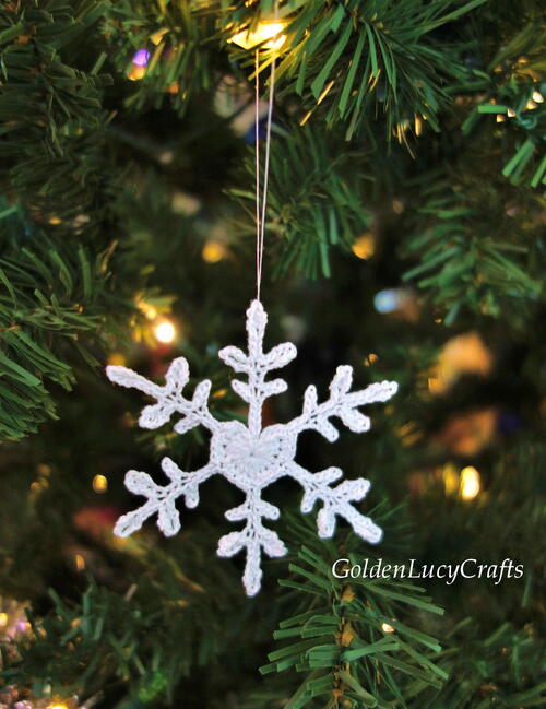 Crochet Heart Snowflake Crochet Heart Snowflake